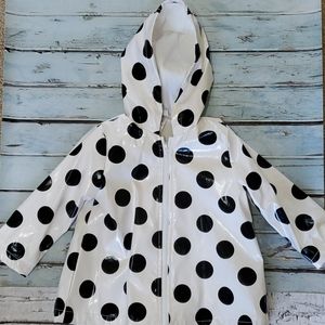 Polka dot rain jacket 18m